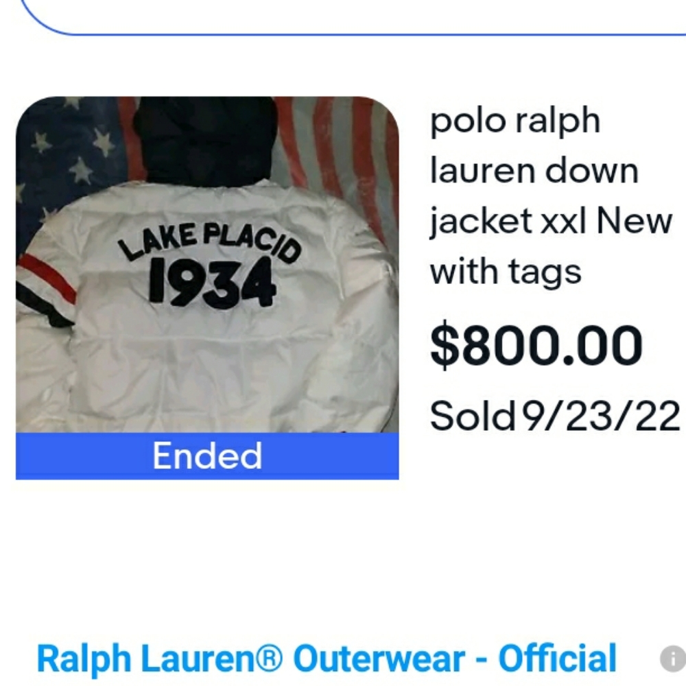 Polo Ralph Lauren hooded down jacket